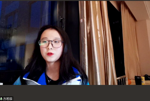 志愿者代表方若辰发言 志愿者代表方若辰发言